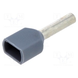 10 pcs x TE Connectivity - 966144-2 - Tip: bootlace ferrule, insulated,double, copper, 0.75mm2, 8mm