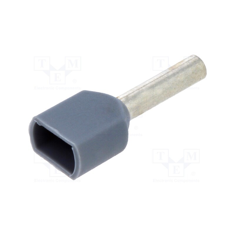 10 pcs x TE Connectivity - 966144-2 - Tip: bootlace ferrule, insulated,double, copper, 0.75mm2, 8mm