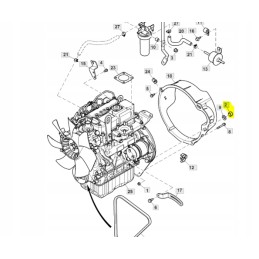 Engine cover nut john deere 14m7367
