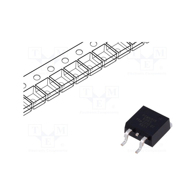 1 pcs x NEXPERIA - PSMN015-60BS,118 - Transistor: N-MOSFET, unipolar, 60V, 36A, Idm: 201A, 86W