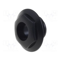 10 pcs x CLIFF - CL14218 - Nut with external thread, S4 series Jack sockets, black, S4