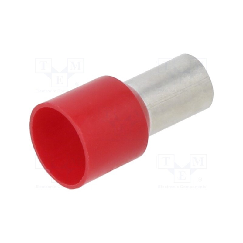 10 pcs x BM GROUP - BM006173 - Tip: bootlace ferrule, insulated, copper, 35mm2, 12mm, tinned, red