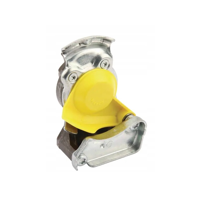 Automatic pneumatic connector M16x1 5, yellow