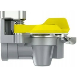 Automatic pneumatic connector M16x1 5, yellow