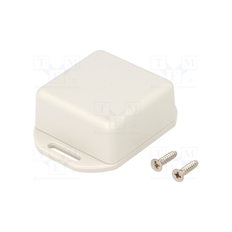 1 pcs x HAMMOND - 1551PFLGY - Enclosure: multipurpose, X: 40mm, Y: 40mm, Z: 20mm, with fixing lugs