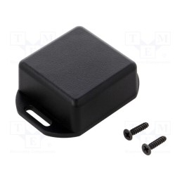 1 pcs x HAMMOND - 1551PFLBK - Enclosure: multipurpose, X: 40mm, Y: 40mm, Z: 20mm, with fixing lugs