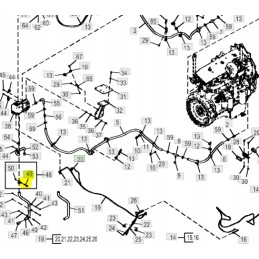 Hydraulic pipe screw jd 1050k 1070e 1110e