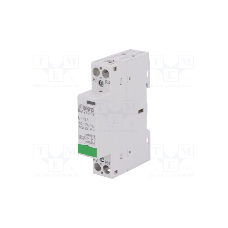 1 pcs x ISKRA - 30.046.847 - Contactor: 2-pole installation, 32A, 230VAC, NC x2
