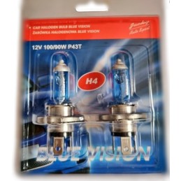 Bulbs 12v h4 100 90w xenon blue vision 2 pcs power