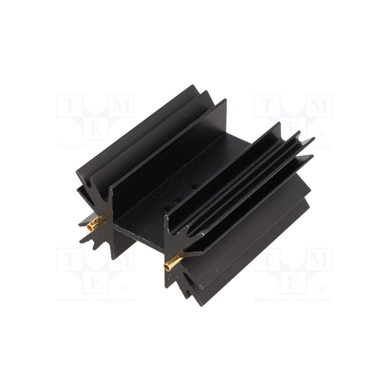 1 pcs x FISCHER ELEKTRONIK - SK129-50STS - Heatsink: extruded, SOT32,TO220,TO3P, black, L: 50.8mm, 5.3K/W