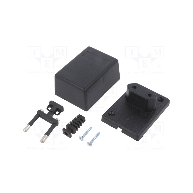 1 pcs x KRADEX - Z13 ABS - Enclosure: for power supplies, X: 46mm, Y: 65mm, Z: 37mm, ABS, black