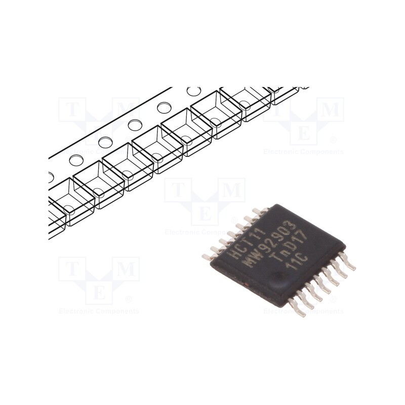 3 pcs x NEXPERIA - 74HCT11PW,112 - IC: digital, AND, Ch: 3, IN: 3, CMOS,TTL, SMD, TSSOP14, 4.5÷5.5VDC