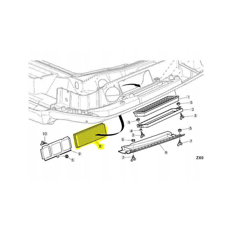 John deere cabin filter 5m r198887