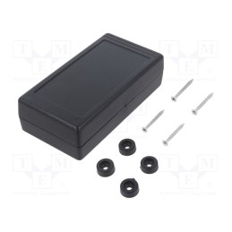 1 pcs x KRADEX - Z34B ABS - Enclosure: multipurpose, X: 67mm, Y: 129mm, Z: 36mm, ABS, black