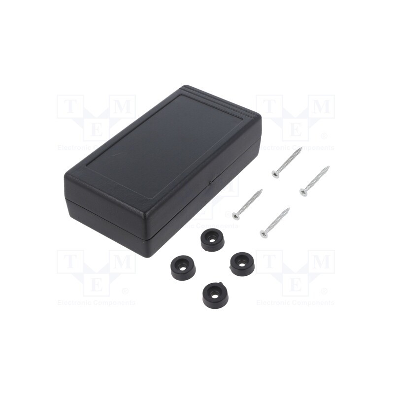 1 pcs x KRADEX - Z34B ABS - Enclosure: multipurpose, X: 67mm, Y: 129mm, Z: 36mm, ABS, black