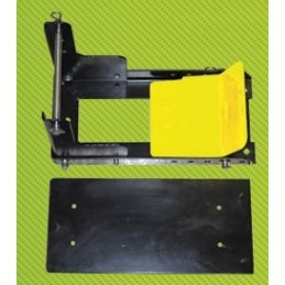 Transport lock for tractor mower wheels