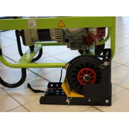 Transport lock for tractor mower wheels