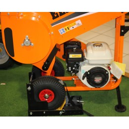 Transport lock for tractor mower wheels