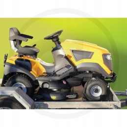 Transport lock for tractor mower wheels