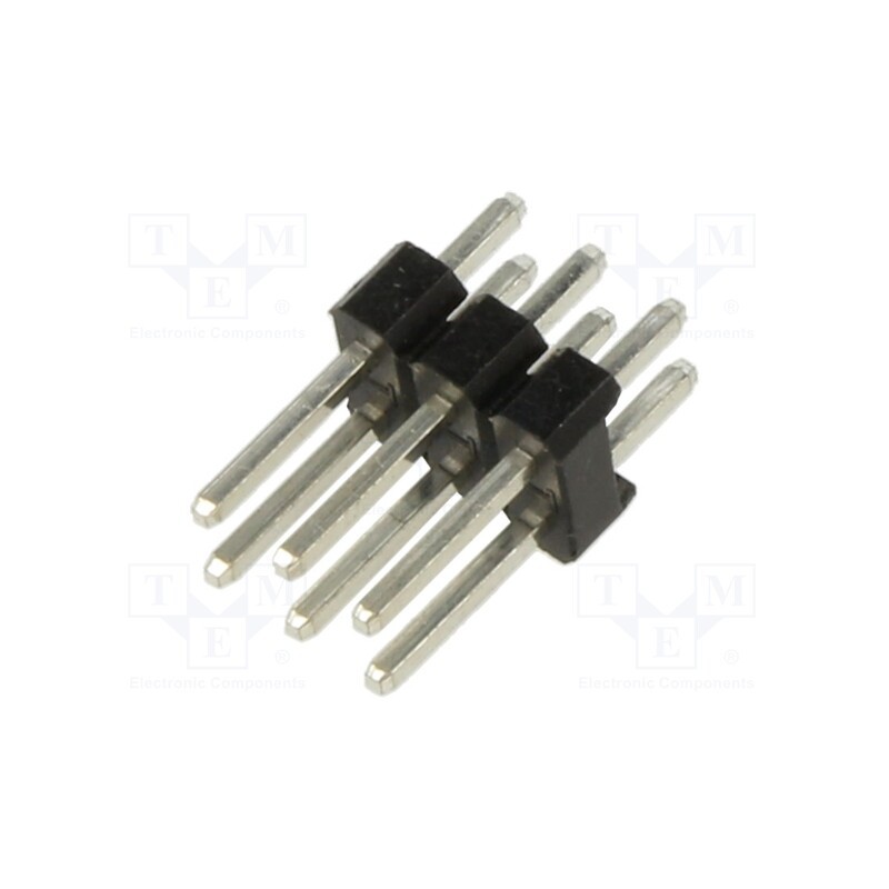 10 pcs x HARWIN - M20-9980346 - Pin header, pin strips, male, 2.54mm, PIN: 6, THT, on PCBs, tinned