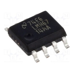 1 pcs x TEXAS INSTRUMENTS - LMH6714MA/NOPB - IC: operational amplifier, 400Hz, Ch: 1, SO8, ±4÷6.25VDC,8÷12.5VDC