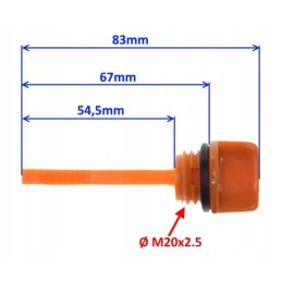Gokart compactor honda gx oil level dipstick