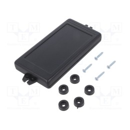 1 pcs x KRADEX - Z34AU ABS - Enclosure: multipurpose, X: 67.5mm, Y: 129mm, Z: 14.7mm, ABS, black