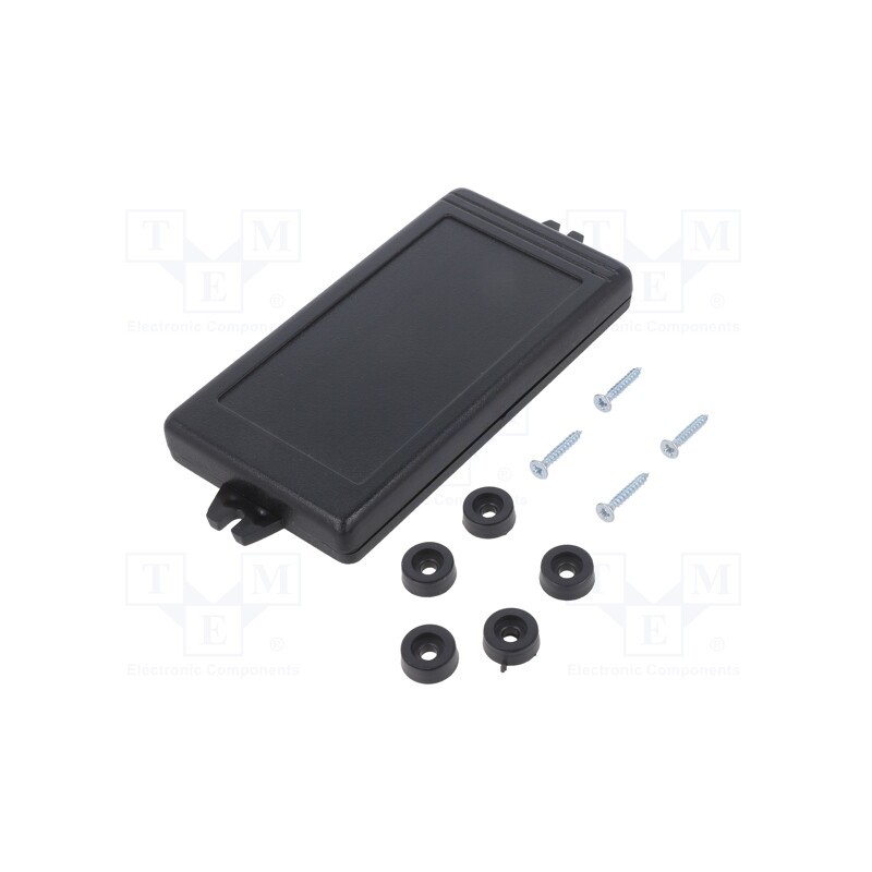 1 pcs x KRADEX - Z34AU ABS - Enclosure: multipurpose, X: 67.5mm, Y: 129mm, Z: 14.7mm, ABS, black