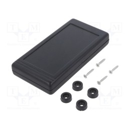 1 pcs x KRADEX - Z34A ABS - Enclosure: multipurpose, X: 68mm, Y: 129mm, Z: 20mm, ABS, black