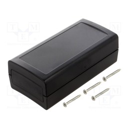 1 pcs x KRADEX - Z98 - Enclosure: with panel, X: 60mm, Y: 120mm, Z: 40mm, ABS, black, IP53