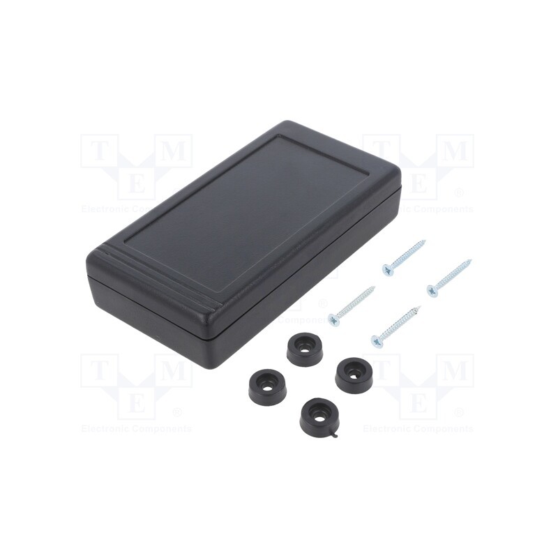 1 pcs x KRADEX - Z34 ABS - Enclosure: multipurpose, X: 68mm, Y: 129mm, Z: 28mm, ABS, black