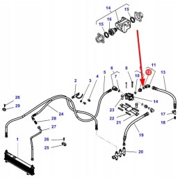 3011063x1 hydraulic oil cooler o-ring