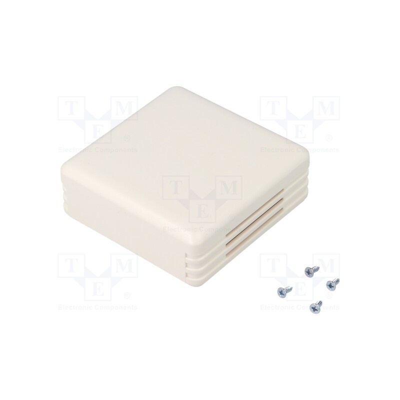 1 pcs x SUPERTRONIC - PP042W-S - Enclosure: for alarms, X: 71mm, Y: 71mm, Z: 27mm, ABS, white