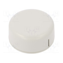 1 pcs x HAMMOND - 1551SNAP11GY - Enclosure: for alarms, Z: 20.3mm, ABS, grey, Ø: 45mm, IP30, UL94HB