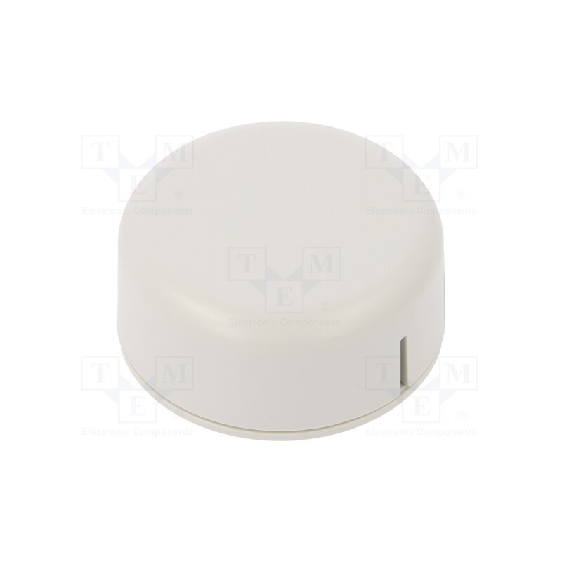 1 pcs x HAMMOND - 1551SNAP11GY - Enclosure: for alarms, Z: 20.3mm, ABS, grey, Ø: 45mm, IP30, UL94HB