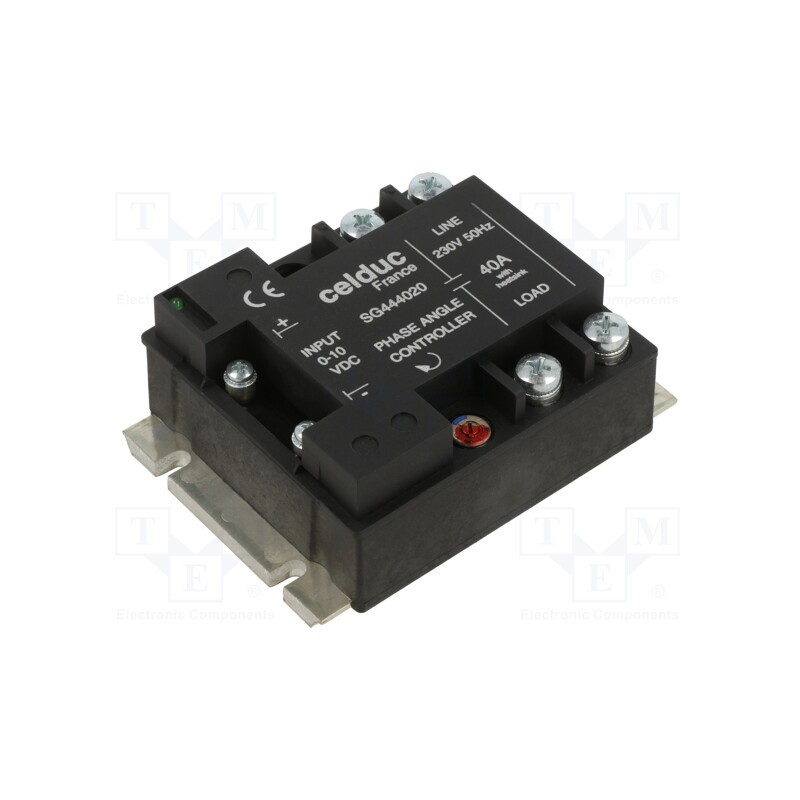 1 pcs x CELDUC - SG444020 - Relay: solid state, Ucntrl: 0÷10VDC, 40A, 115÷265VAC, -40÷85°C