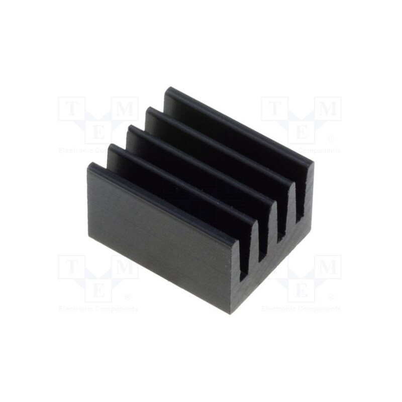 2 pcs x FISCHER ELEKTRONIK - ICKSMDF10SA - Heatsink: extruded, black, L: 10mm, W: 8mm, H: 6mm, 71K/W, aluminium