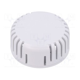 1 pcs x HAMMOND - 1551V11WH - Enclosure: for alarms, Z: 20.3mm, ABS, white, vented, Ø: 45mm, IP30