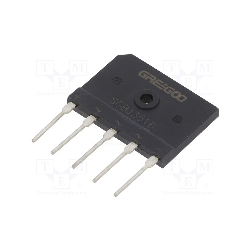 1 pcs x GREEGOO - SGBJ3516 - Bridge rectifier: three-phase, Urmax: 1.6kV, If: 35A, Ifsm: 400A