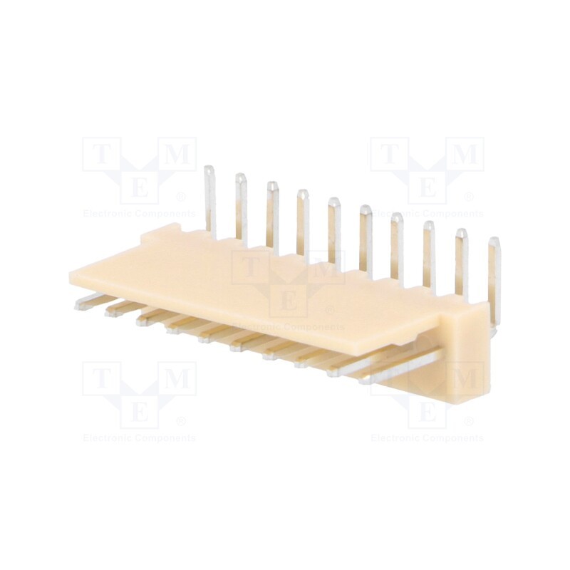 10 pcs x NINIGI - NS25-W10K - Socket, wire-board, male, NS25, 2.54mm, PIN: 10, THT, 250V, 3A, tinned