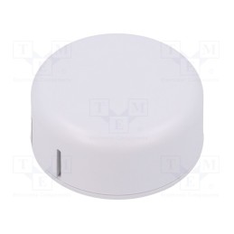 1 pcs x HAMMOND - 1551SNAP11WH - Enclosure: for alarms, Z: 20.3mm, ABS, white, Ø: 45mm, IP30, UL94HB