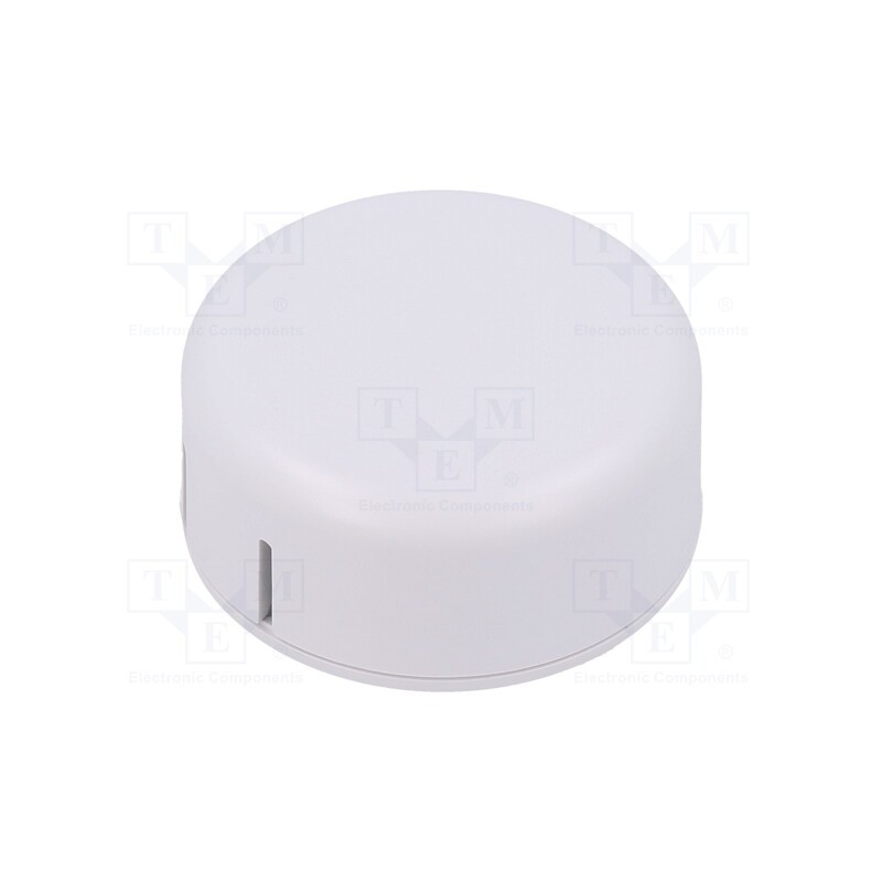 1 pcs x HAMMOND - 1551SNAP11WH - Enclosure: for alarms, Z: 20.3mm, ABS, white, Ø: 45mm, IP30, UL94HB