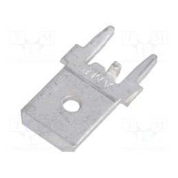 10 pcs x TE Connectivity - 63849-1 - Terminal: flat, 6.3mm, 0.8mm, male, THT, brass, tinned, straight