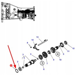 3016349x1 gearbox adjusting washer