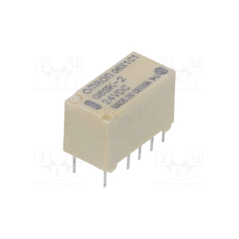 1 pcs x OMRON OCB - G6SK-2 DC24 - Relay: electromagnetic, DPDT, Ucoil: 24VDC, Icontacts max: 2A, PCB