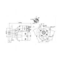 Case Ford magneton starter with reducer