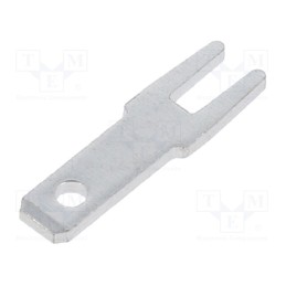 10 pcs x VOGT - 3785A08.68 - Terminal: flat, 2.8mm, 0.8mm, male, THT, brass, tinned, straight