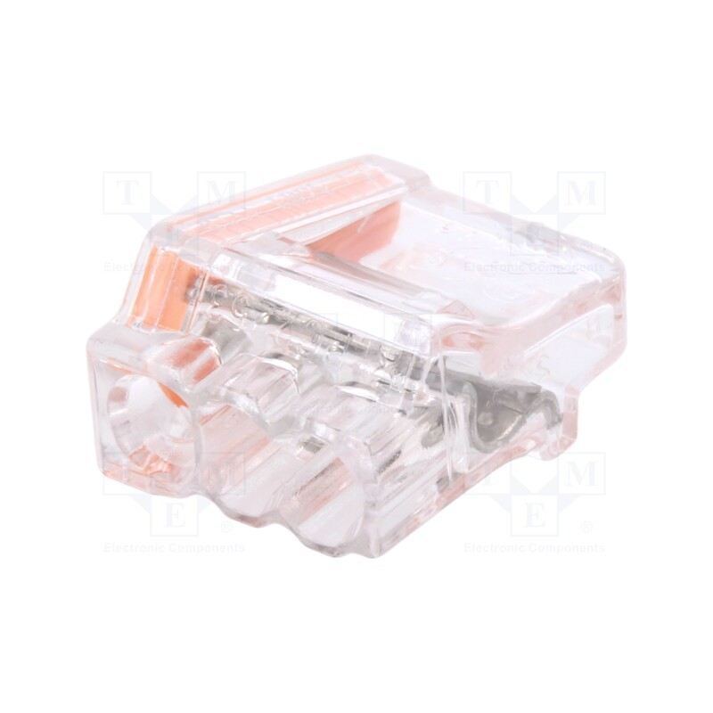 10 pcs x PAWBOL - E.4181 - Quick splice, spring clamp, 1.5÷2.5mm2, 450V, 24A, for cable, 11mm