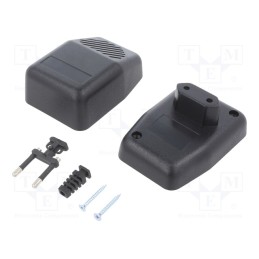 1 pcs x KRADEX - Z35 ABS - Enclosure: for power supplies, X: 62mm, Y: 85mm, Z: 50mm, ABS, black