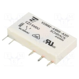 1 pcs x TE Connectivity - 1393236-1 - Relay: electromagnetic, SPDT, Ucoil: 5VDC, Icontacts max: 6A, PCB